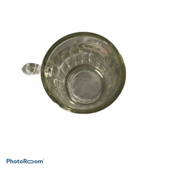 Vintage A & W tiny collector mug mini 3x3" clear handle READ - Picture 3 of 8